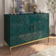 Clihome 2-Door Storage Cabinets 39.75-in W x 26.25-in H Wood Composite Green Freestanding Utility Storage Cabinet