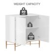 Clihome 2-Door Storage Cabinets 29.5-in W x 32-in H Wood Composite White Freestanding Utility Storage Cabinet