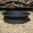 Titan Great Outdoors 33" Diameter Steel Fire Pit Liner Ring Heavy Duty DIY In-Ground Outdoor Build Your Own Bonfire Pit