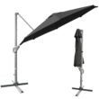 Clihome 11 Ft Patio Cantilever Umbrella Outdoor Offset Umbrella with 360 degree Rotation and Tilt System Without Weight Base