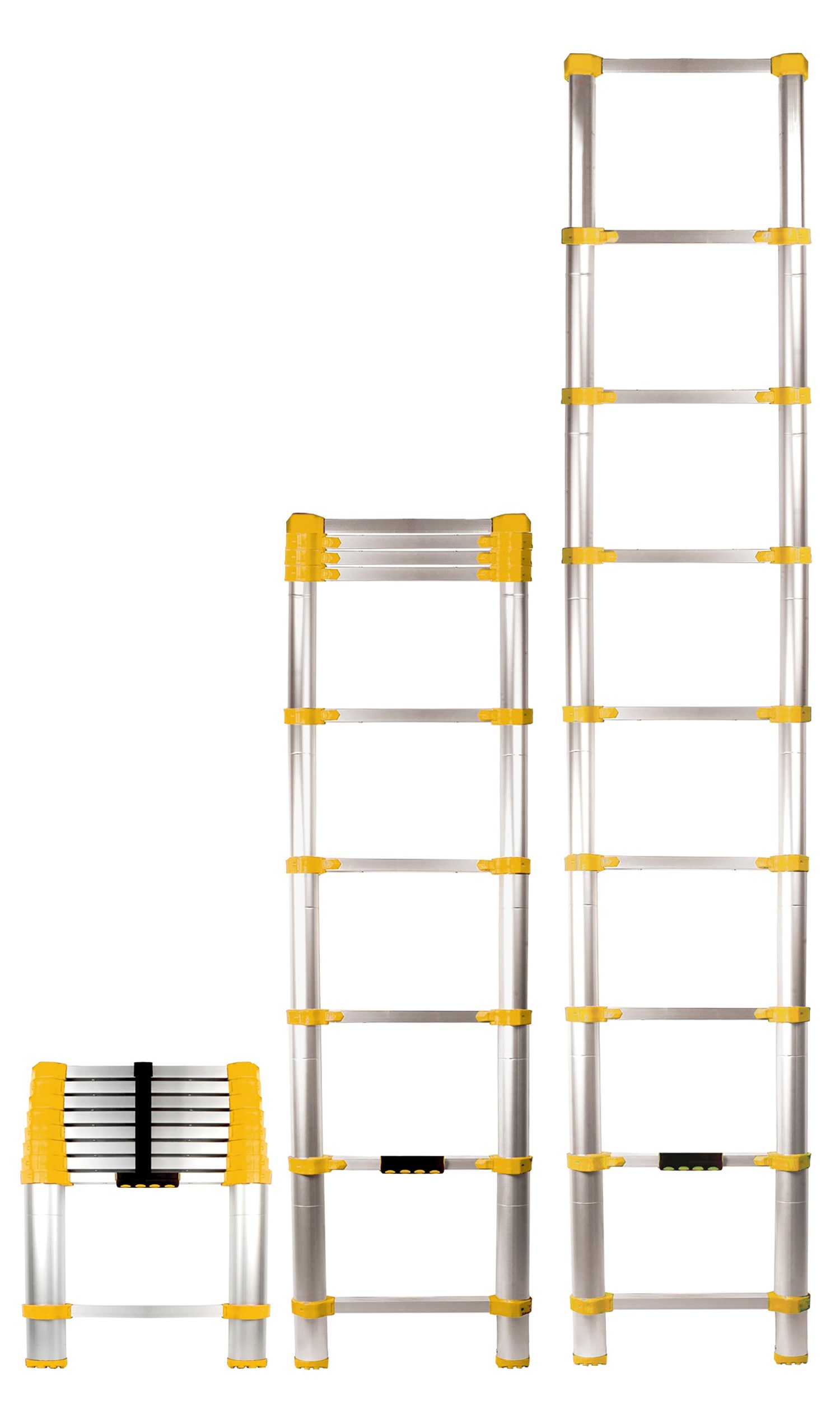 Xtend+Climb Home Aluminum 8.5-ft Type 1- 250-lb Capacity Telescoping Extension Ladder Xtend+Climb Home Aluminum 8.5-ft Type 1- 250-lb Capacity Telescoping Extension Ladder