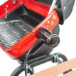 Americana 9325U8.181 Portable Electric Cart Grill with Two Folding Tables, Red