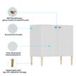 Clihome 2-Door White Storage Cabinets 31.5-in W x 32-in H Wood Composite White Freestanding Utility Storage Cabinet