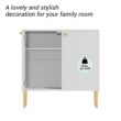 Clihome 2-Door White Storage Cabinets 31.5-in W x 32-in H Wood Composite White Freestanding Utility Storage Cabinet