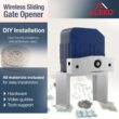 ALEKO 40-ft Slide Universal Battery Driveway Gate Opener Kit (Solar Compatible)