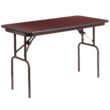 Flash Furniture 4-Foot Mahogany Melamine Laminate Folding Banquet Table Flash Furniture 4-Foot Mahogany Melamine Laminate Folding Banquet Table