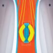 Connelly Double Trouble 2 Rider Inflatable Boat Towable Inner Tube, Orange
