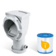 Funsicle 10ft x 30in Round Activity Above Ground Pool with SkimmerPlus Filter Pump, Age 6 & up