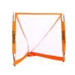 Bownet Box Lacrosse Goal Net (4' 6") Durable, Collapsible, and Portable Lacrosse Goals - Great Sports Equipment for Indoor and Outdoor Practice, White