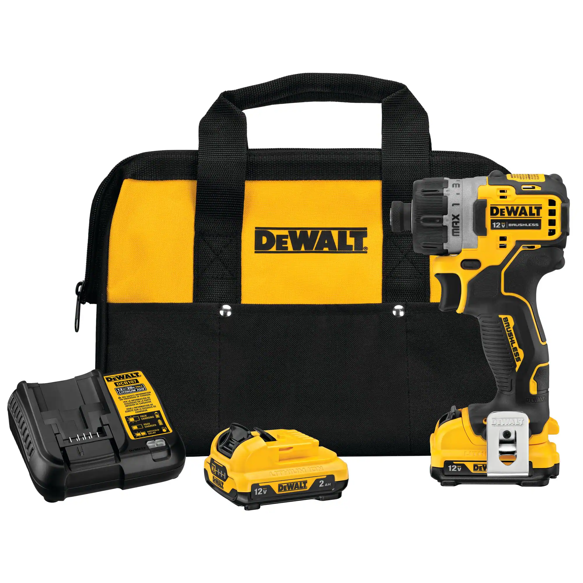 DEWALT XTREME 12-Volt Max Brushless 1/4-in Cordless Screwdriver (2-Batteries Included and Charger Included) DEWALT XTREME 12-Volt Max Brushless 1/4-in Cordless Screwdriver (2-Batteries Included and Charger Included)