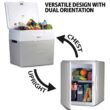 Koolatron P85 Iceless Electric Cooler Warmer 49L / 52 qt Portable Ice Chest Grey White