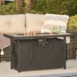 HEATMAXX 42 in. 60,000BTU Fire Pit Propane Gas Fire Pit Table Rectangular Tabletop