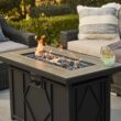 HEATMAXX 42 in. 60,000BTU Fire Pit Propane Gas Fire Pit Table Rectangular Tabletop