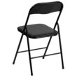 Flash Furniture 5 Piece Black Folding Card Table and Chair Set