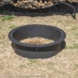 Titan Great Outdoors 33" Diameter Steel Fire Pit Liner Ring Heavy Duty DIY In-Ground Outdoor Build Your Own Bonfire Pit