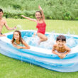 Intex Swim Center 198 Gallon Inflatable Family Swimming Pool, Blue (6 Pack)