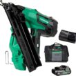 Metabo HPT 18V MultiVolt Angled Cordless Finish Nailer Kit, 15 Gauge, 1-1/4