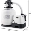 Intex 2,150 GPH 16" Krystal Clear Saltwater System and Sand Filter Pump