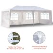 UBesGoo Canopy Wedding Tent Outdoor Camping Gazebo Canopy with 4 Sidewalls Canopy (10" X 20")