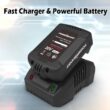 PowerSmart 20V Cordless Handheld Turbo Blower with 2.0 Ah Battery and Charger