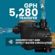 XtremepowerUS In-Ground Swimming Pool Pump Spa 1.75HP Dual Speed High Flow 5,280 GPH 1.5" NPT w/ Slip-On Fitting Included, Filter Basket, 230V XtremepowerUS In-Ground Swimming Pool Pump Spa 1.75HP Dual Speed High Flow 5,280 GPH 1.5" NPT w/ Slip-On Fitting Included, Filter Basket, 230V