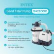 INTEX 3000 GPH Above Ground Swimming Pool Sand Filter Pump with Automatic Timer with 2 Pack of 1.5" Diameter 1500 GPH Pump Replacement 59" Hoses