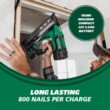 Metabo HPT 18V MultiVolt Angled Cordless Finish Nailer Kit, 15 Gauge, 1-1/4" up to 2-1/2" Angled Finish Nails, NT1865DMAST