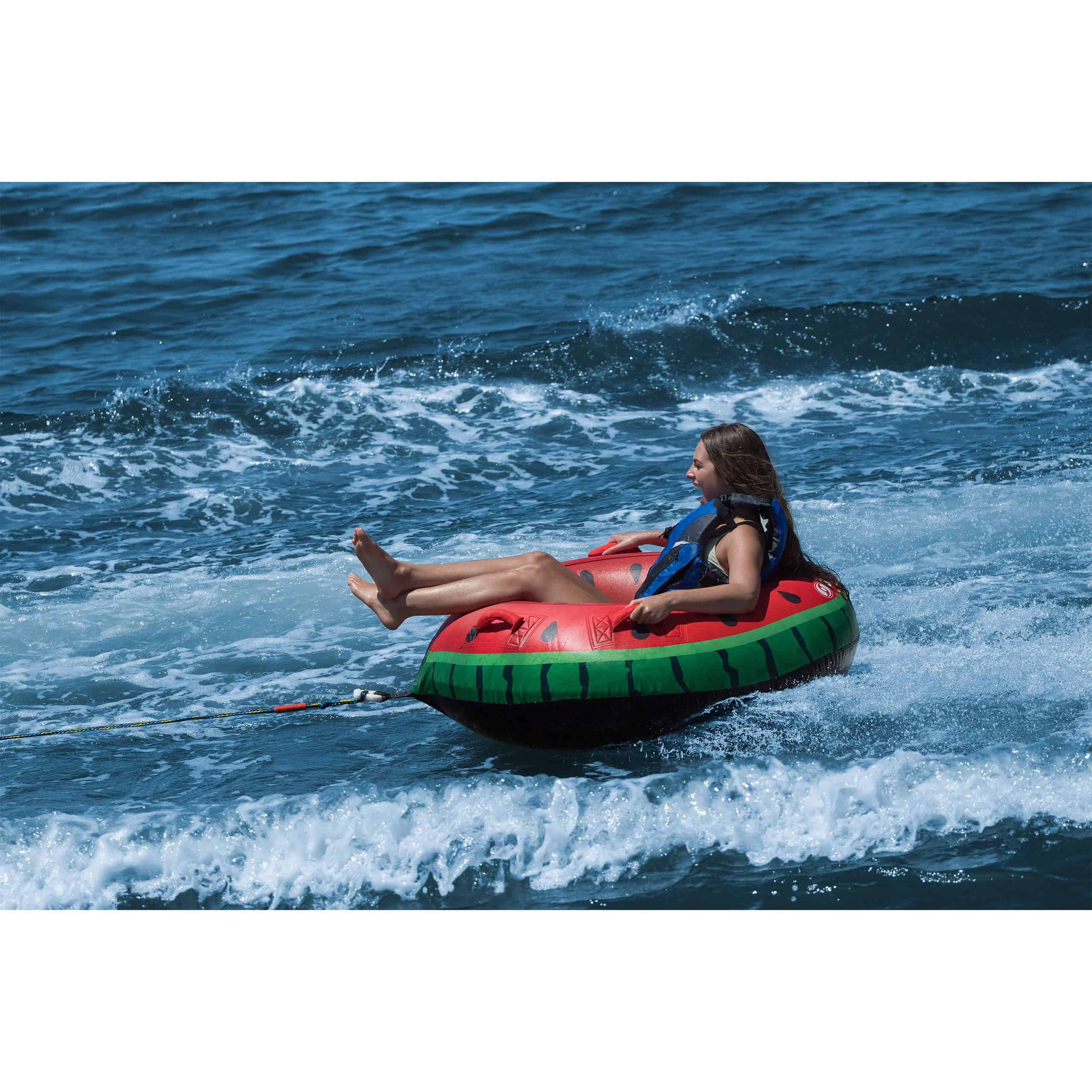 Swimline - Solstice Watermelon Tube Towable Swimline - Solstice Watermelon Tube Towable - Image 2