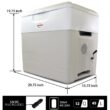 Koolatron P85 Iceless Electric Cooler Warmer 49L / 52 qt Portable Ice Chest Grey White