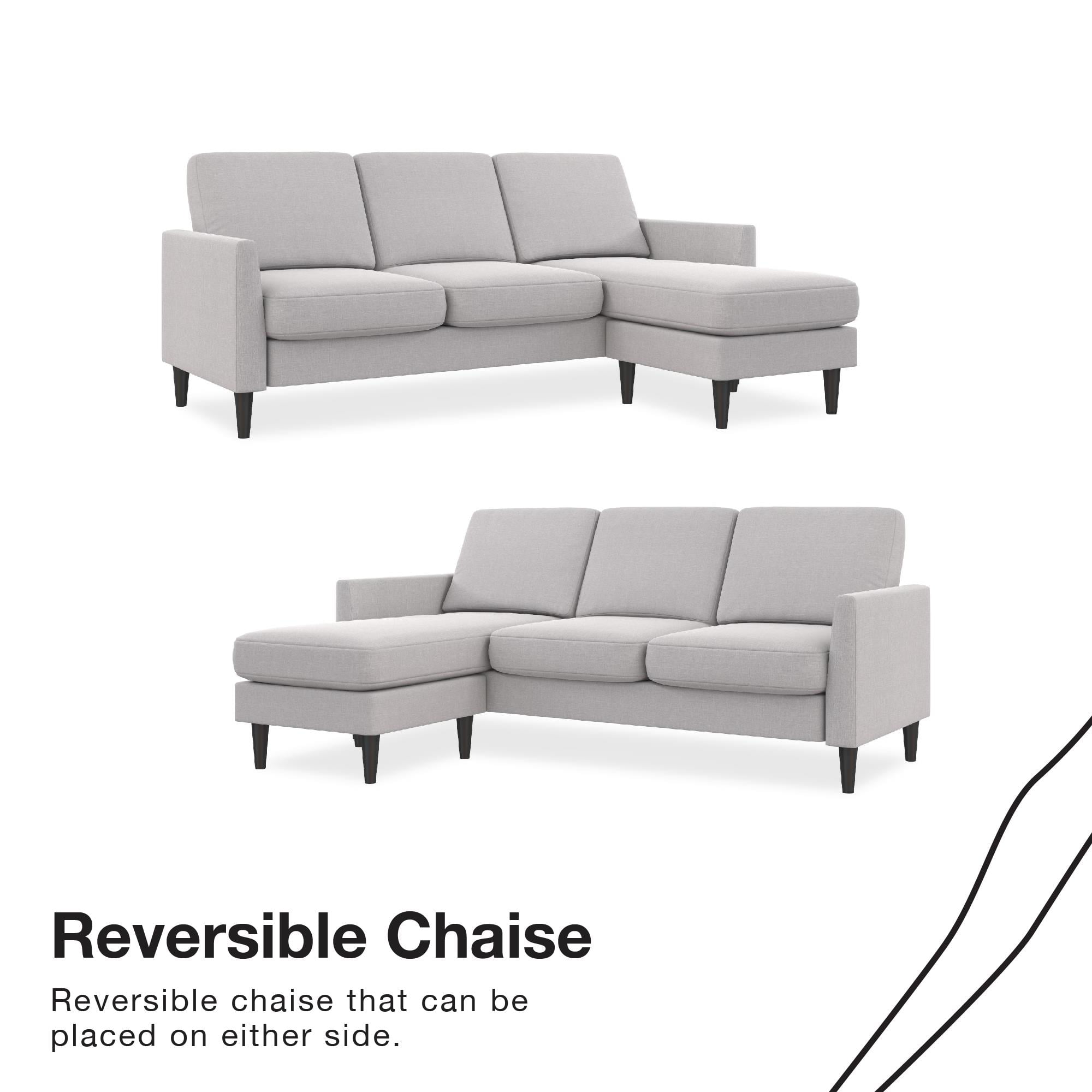 Mr. Kate Winston Reversible Sofa Sectional, Light Gray Linen Mr. Kate Winston Reversible Sofa Sectional, Light Gray Linen - Image 5