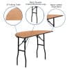Flash Furniture 4-Foot Half-Round Wood Folding Banquet Table Flash Furniture 4-Foot Half-Round Wood Folding Banquet Table - Image 5