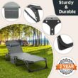 Docred 4-Fold Sleeping Cots for Adults, Folding Chaise Lounge Chairs Outdoor, Portable Folding Bed Cot Lounge Chair