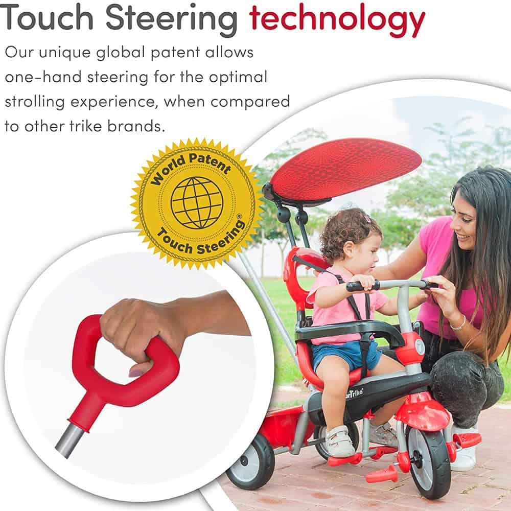 smarTrike Zoom 4 in 1 Baby Toddler Trike Tricycle Toy for 15 to 36 Months, Red smarTrike Zoom 4 in 1 Baby Toddler Trike Tricycle Toy for 15 to 36 Months, Red - Image 7