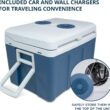Ivation Electric Portable 45 L Cooler & Warmer W/ Wheels & Handle, for Travels