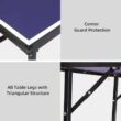 SalonMore Table Tennis Table for Small Spaces, Portable Table with Ping Pong Net, for Indoor and Outdoor Games