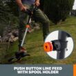 Worx WG170.9 POWER SHARE 20-Volt 12 in. String Trimmer and Wheeled Edger (Tool-Only)