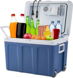 Ivation Electric Portable 45 L Cooler & Warmer W/ Wheels & Handle, for Travels