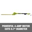 Sun Joe Electric Telescoping Pole Hedge Trimmer, Multi-Angle Head, 21-inch, 4-Amp