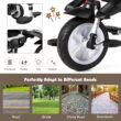 Costway 6-In-1 Kids Baby Stroller Tricycle Detachable Learning Toy Bike w/ Canopy Gray