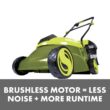Sun Joe Cordless Electric Walk-Behind Push Lawn Mower, 14-inch, 28-Volt