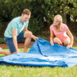 Intex 9.8' x 29.5" Rectangular Frame Above Ground Outdoor Backyard Swimming Pool