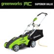 Greenworks 10 Amp 16-inch Corded Electric Walk-Behind Push Lawn Mower, 25142