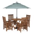 Furinno Tioman Outdoor Hardwood Sunlight Folding Table with Umbrella Hole Furinno Tioman Outdoor Hardwood Sunlight Folding Table with Umbrella Hole