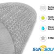 Sun2Solar 16' x 36' Rectangle 1200 Series Clear Solar Pool Cover