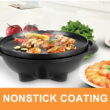 Costway Electric BBQ Grill 1350W Non-stick 4 Temperature Setting Outdoor Garden Camping