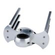 TCMT 2 Racks CNC Wakeboard Tower Rack CFR-WA-2 Bat Back Boat Surfboard / Kneeboard Holder Silver