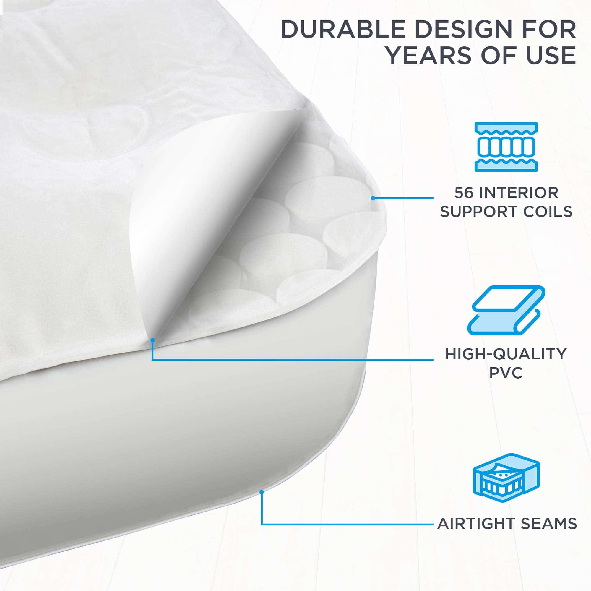 Ivation EZ-Bed 22.5" Self Inflating Air Mattress with Built-in Pump, King Ivation EZ-Bed 22.5" Self Inflating Air Mattress with Built-in Pump, King - Image 4