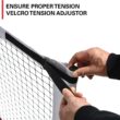 Rukket Sports Portable Pickleball Net, Regulation Size 22 Foot Net with Steel Frame