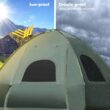 Patiojoy 1-Person Folding Camping Tent Cot Portable Pop-Up Tent w/Sleeping Bag & Air Mattress for Outdoor