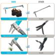 ROYALGARDEN Weed puller with 2 garden tool bags, 40in long standing weeder, garden weeding tools with 3 claws, fiberglass foot pedal, Ergonomically designed weed picker for easy weed ROYALGARDEN Weed puller with 2 garden tool bags, 40in long standing weeder, garden weeding tools with 3 claws, fiberglass foot pedal, Ergonomically designed weed picker for easy weed